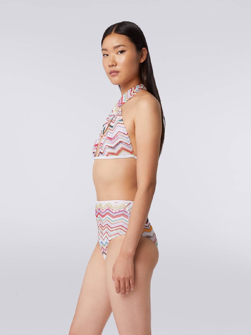 M Missoni Bikini in crochet con lurex e slip a vita alta 50% di sconto per tempo limitato
