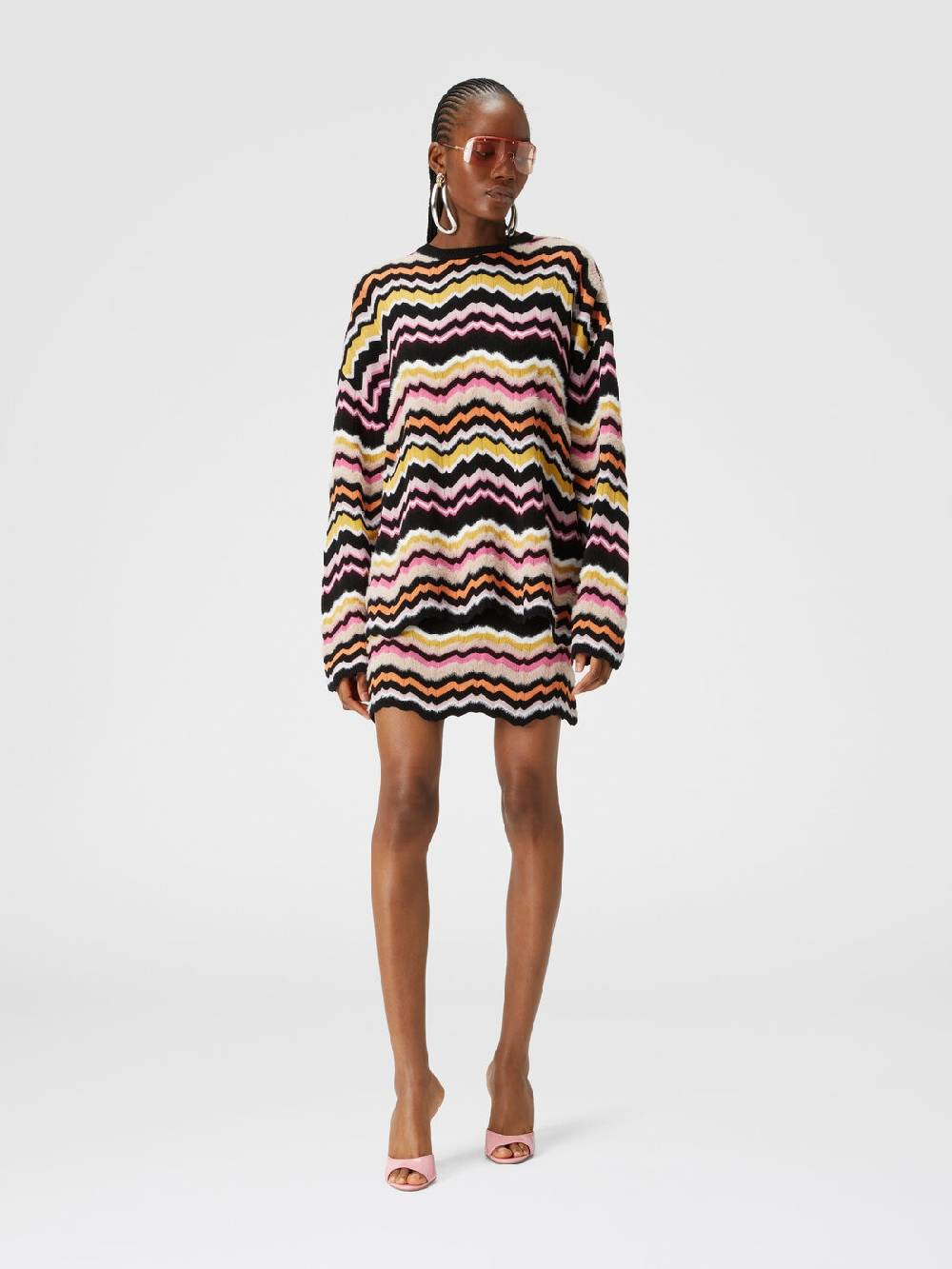 M Missoni Minigonna con motivo greca zig zag Vendita