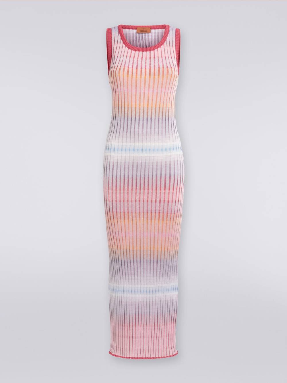 M Missoni Abito lungo in viscosa a coste Qualità Garantita