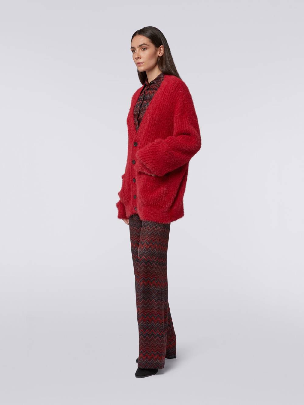 M Missoni Cardigan oversize in misto lana effetto pelo Negozi Online