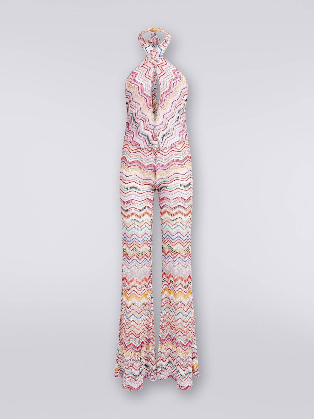 M Missoni Tuta pantalone crochet con scollatura a V Convenienza