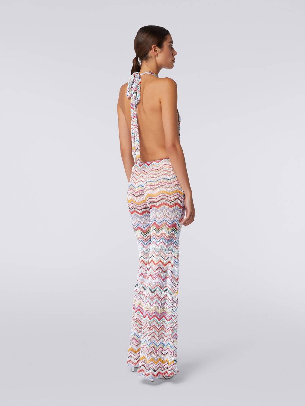 M Missoni Tuta pantalone crochet con scollatura a V Convenienza