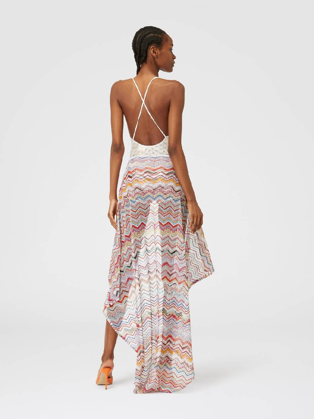 M Missoni Gonna pareo in crochet con lurex Novità
