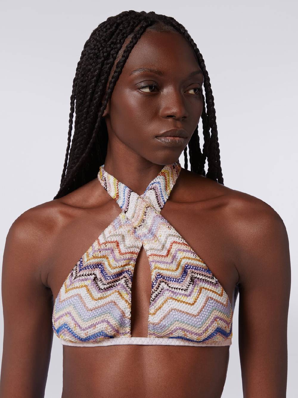 M Missoni Bikini in crochet con lurex e slip a vita alta Outlet