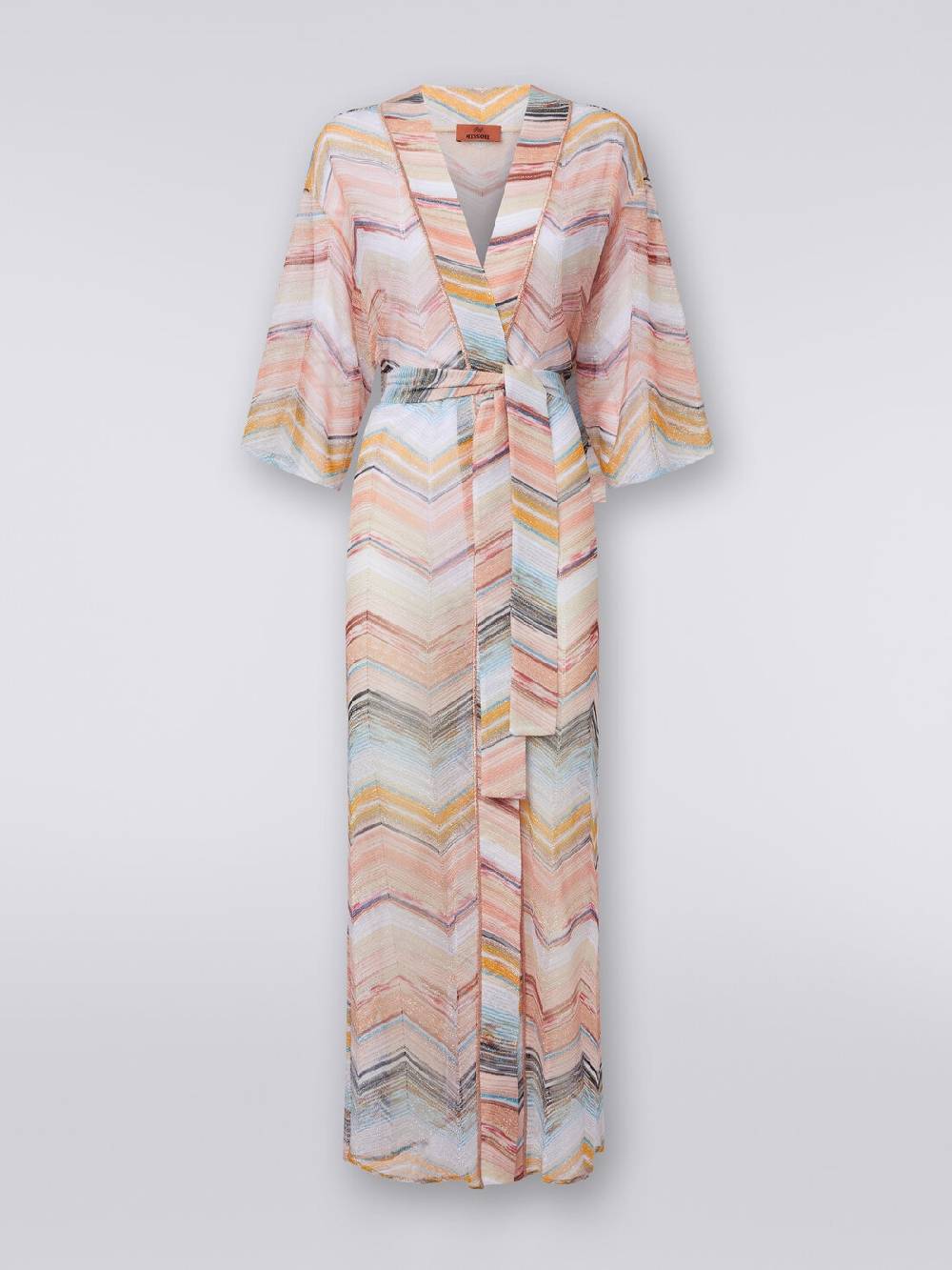 M Missoni Copricostume lungo a vestaglia chevron con lurex Offerte