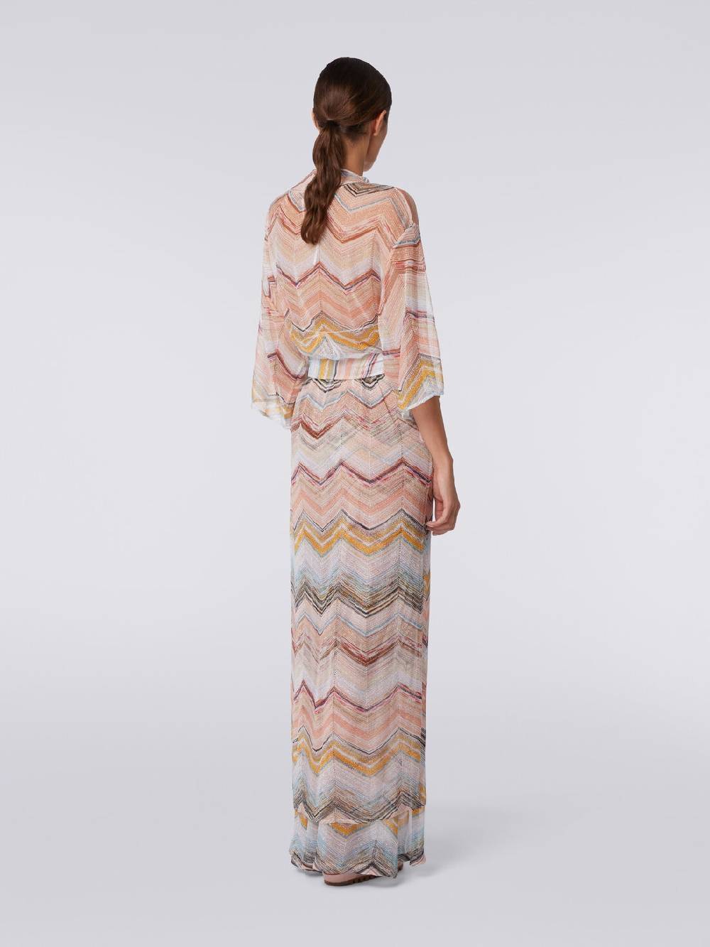 M Missoni Copricostume lungo a vestaglia chevron con lurex Offerte