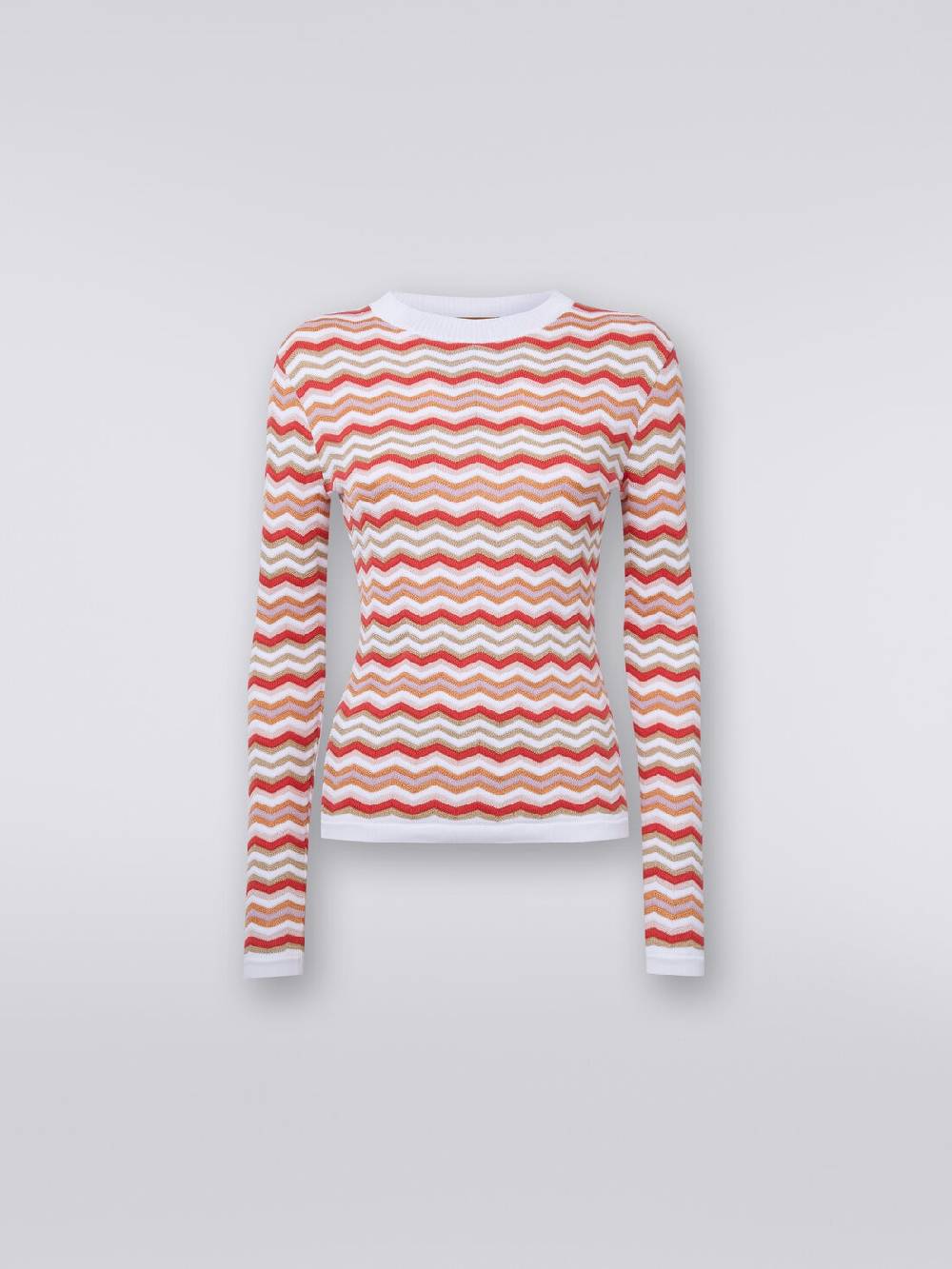 M Missoni Pullover girocollo in cotone e viscosa zig zag I Più Venduti