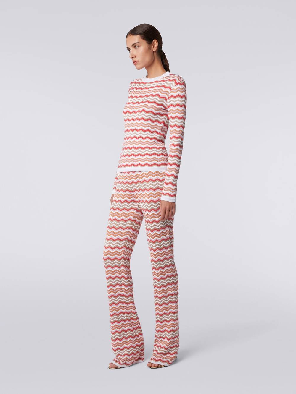M Missoni Pullover girocollo in cotone e viscosa zig zag I Più Venduti
