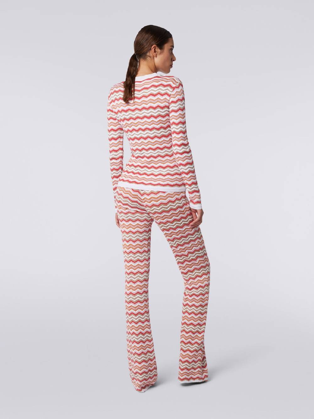 M Missoni Pullover girocollo in cotone e viscosa zig zag I Più Venduti