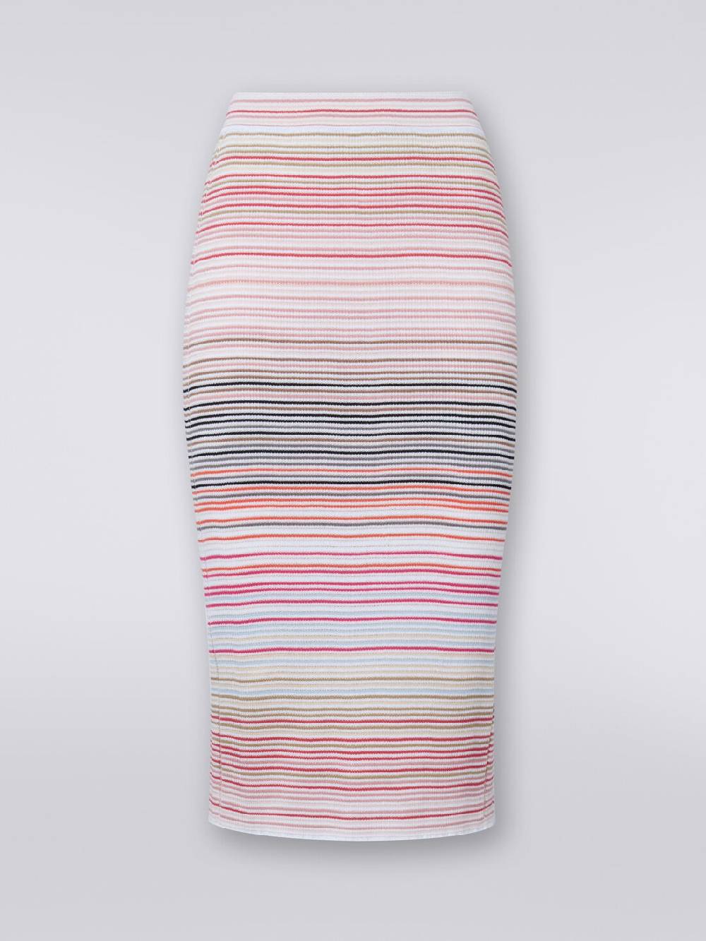 M Missoni Gonna midi in cotone e viscosa a righe Vendite Flash