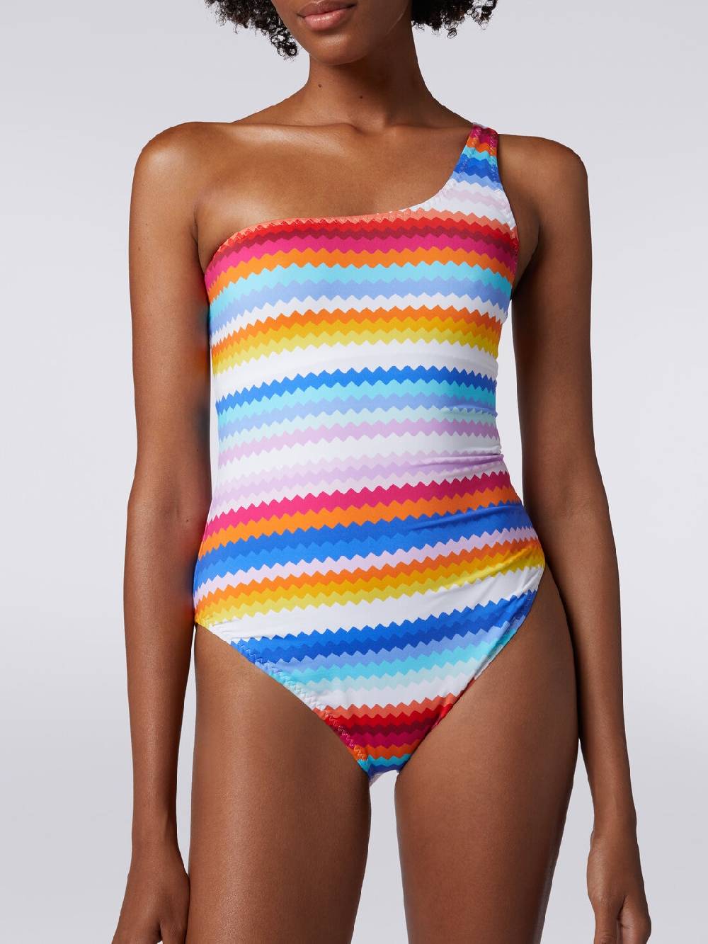 M Missoni Costume intero monospalla stampa zig zag Negozio
