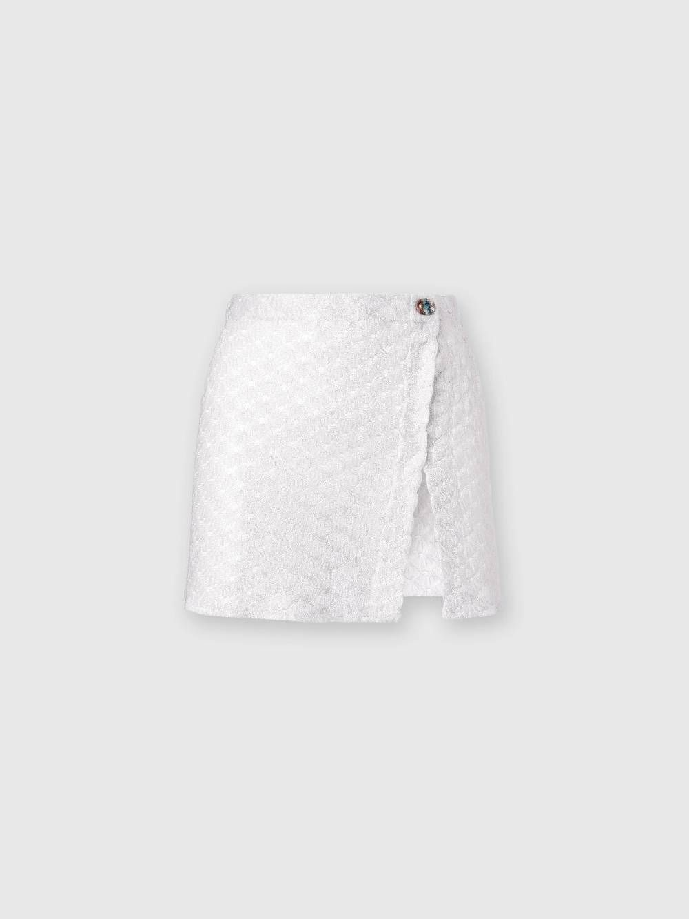 M Missoni Minigonna a portafoglio effetto pizzo con finish lucido Sconto di tempo limitato