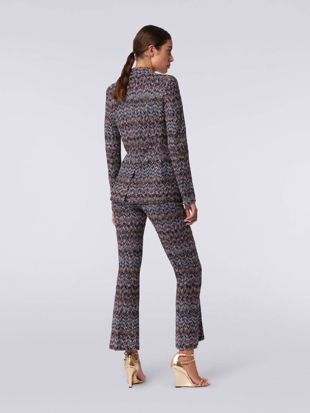 M Missoni Blazer in misto viscosa zig zag con lurex Shopping online