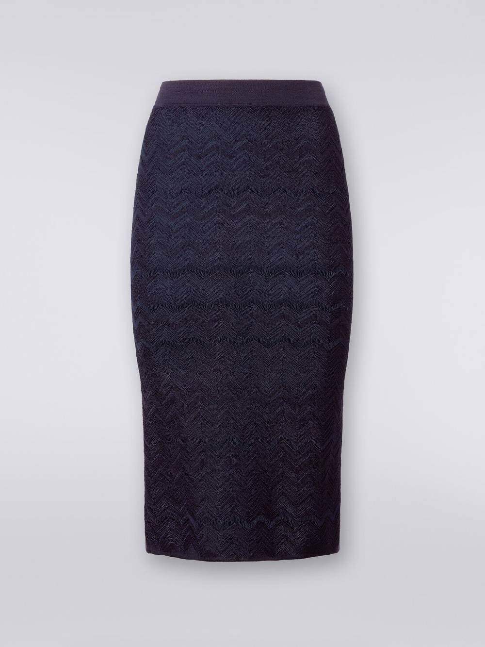 M Missoni Gonna midi in viscosa e lana chevron Offerta esclusiva