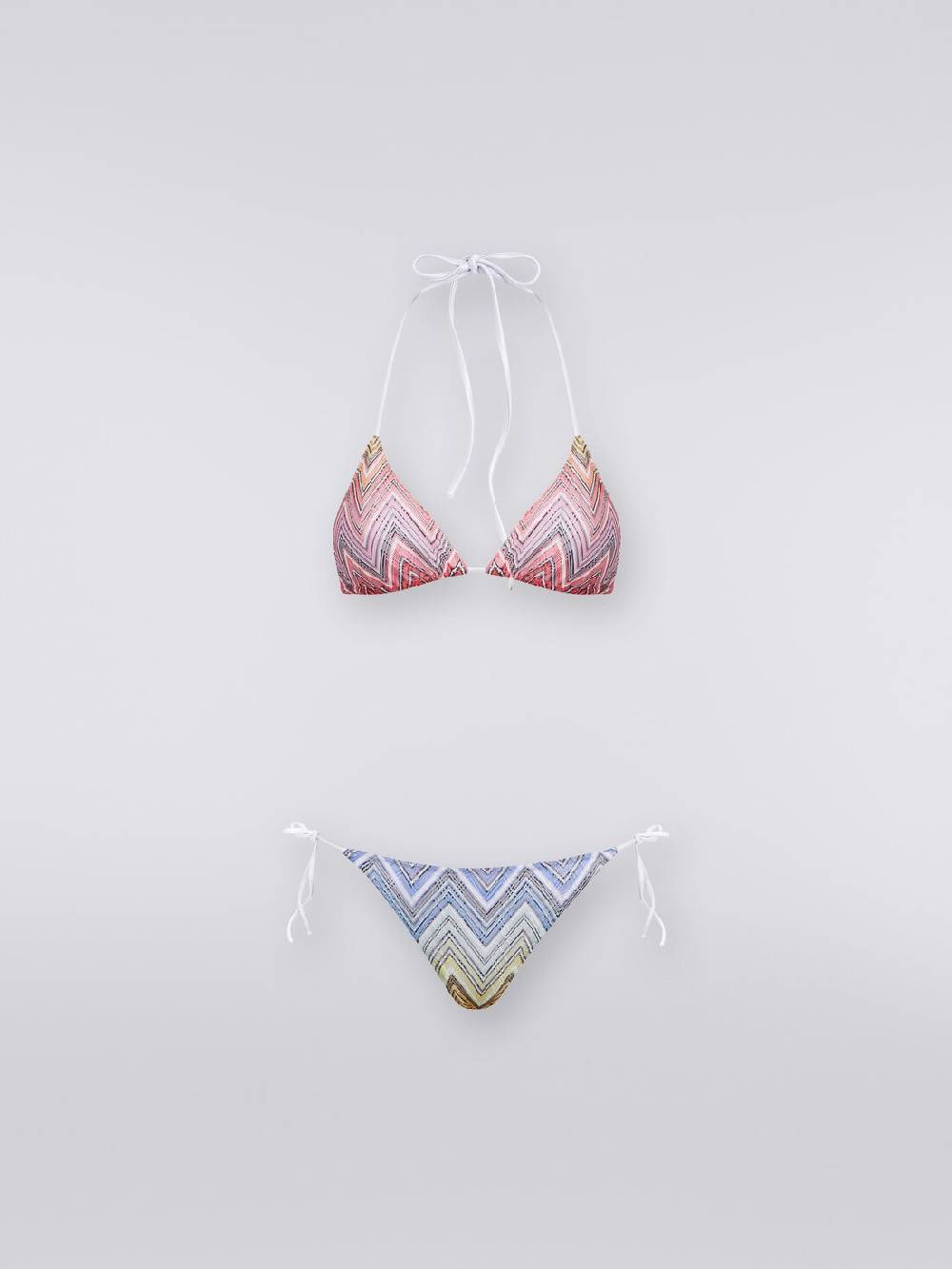 M Missoni Bikini a triangolo in tessuto zig zag Offerta per la Festa della Mamma
