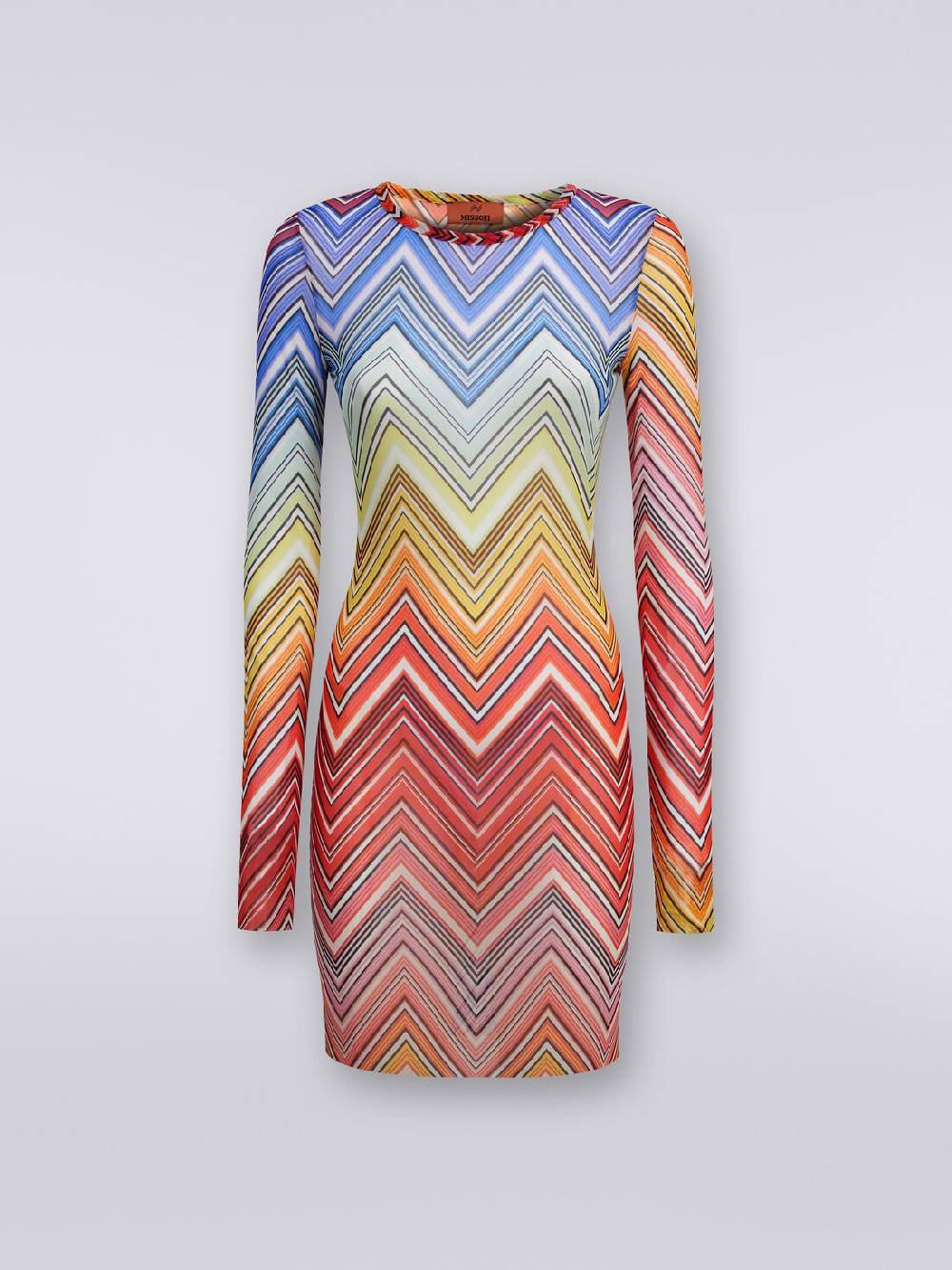 M Missoni Abito mare in tulle stampa zig zag Offerta San Valentino