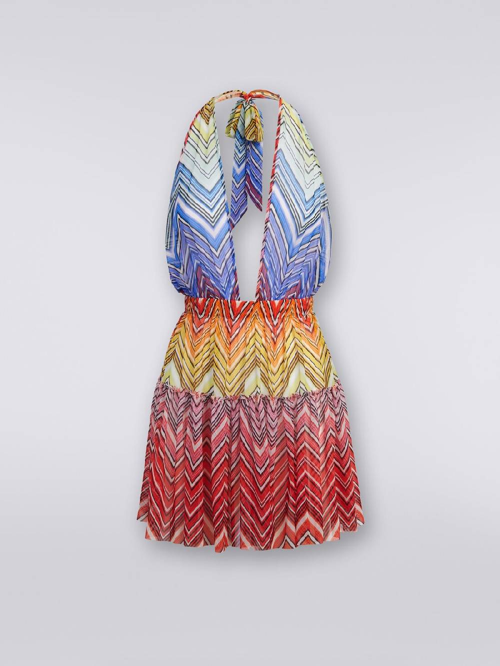 M Missoni Copricostume corto in tulle stampa zig zag Offerta Anniversario
