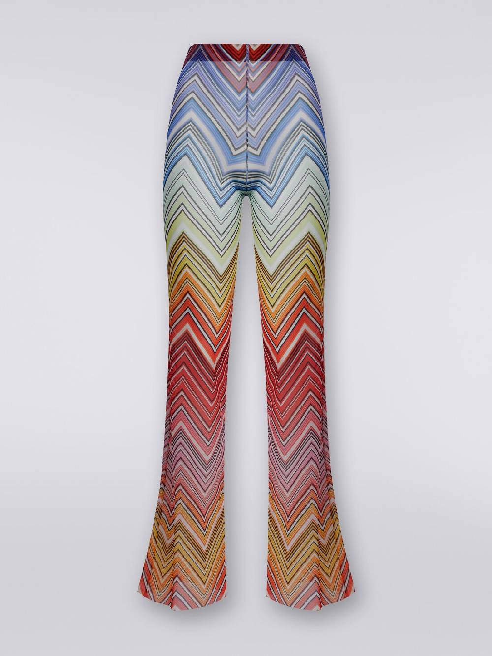M Missoni Pantaloni copricostume in tulle stampa zig zag Vendita calda