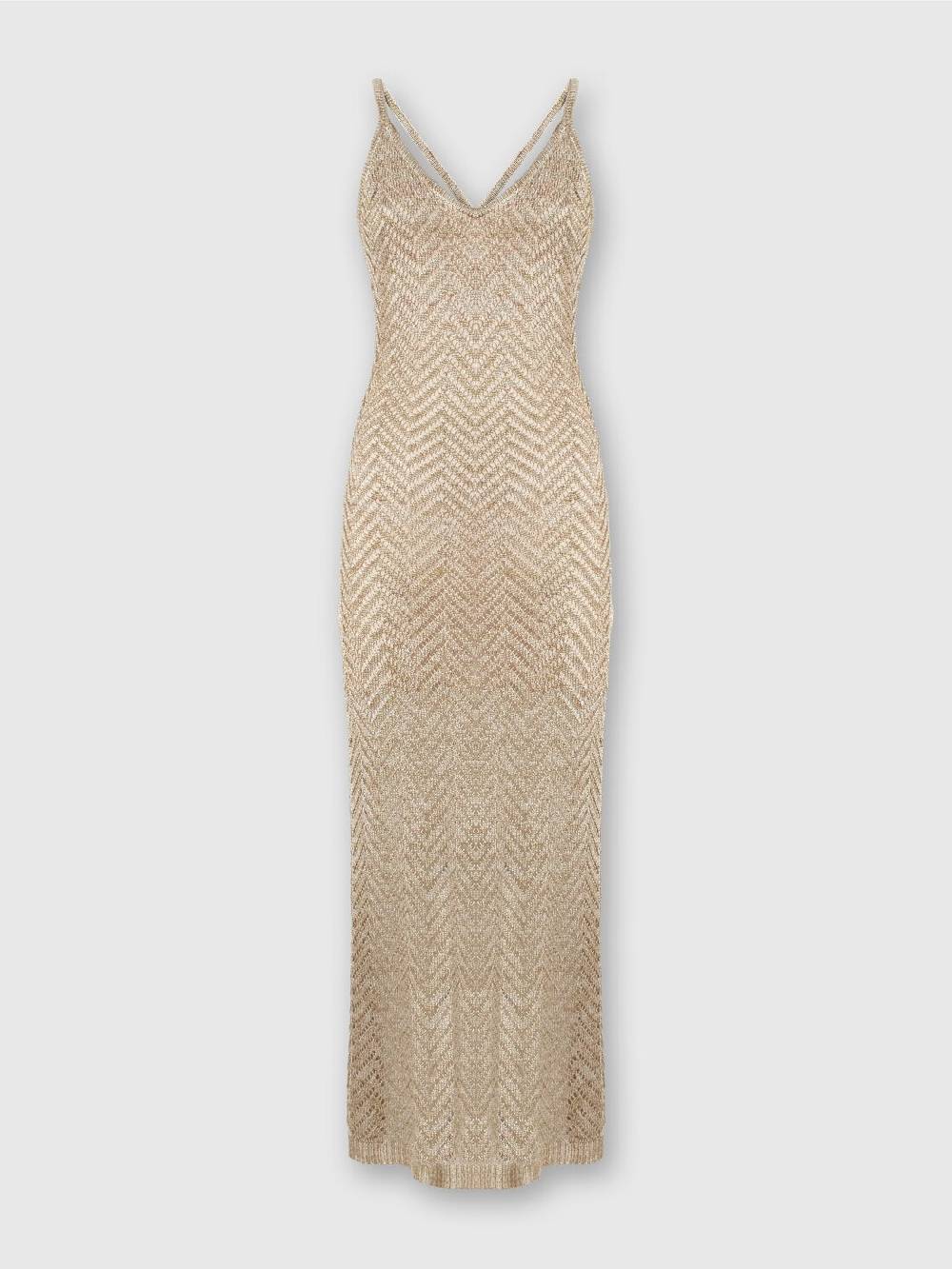 M Missoni Abito in maglia zig zag con trama effetto uncinetto Offerte esclusive