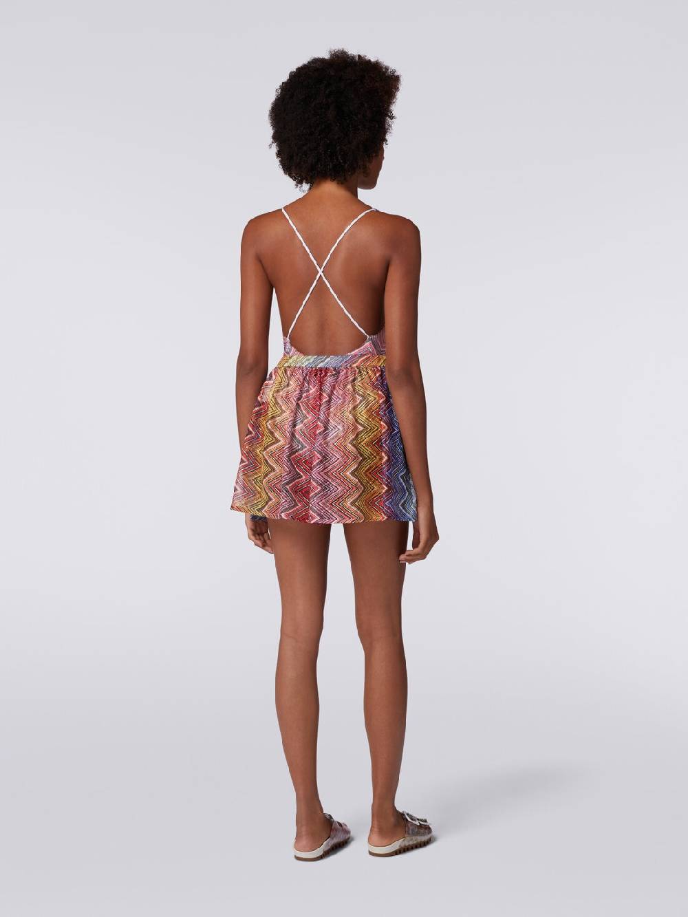 M Missoni Shorts mare in tessuto stampa zig zag Enormi risparmi