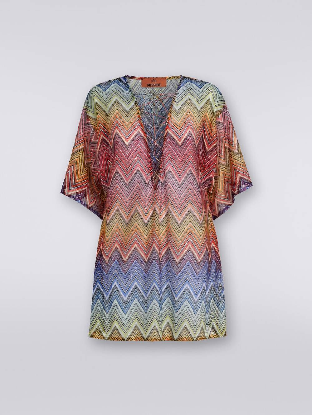 M Missoni Caftano copricostume corto stampa zig zag Sconti VIP