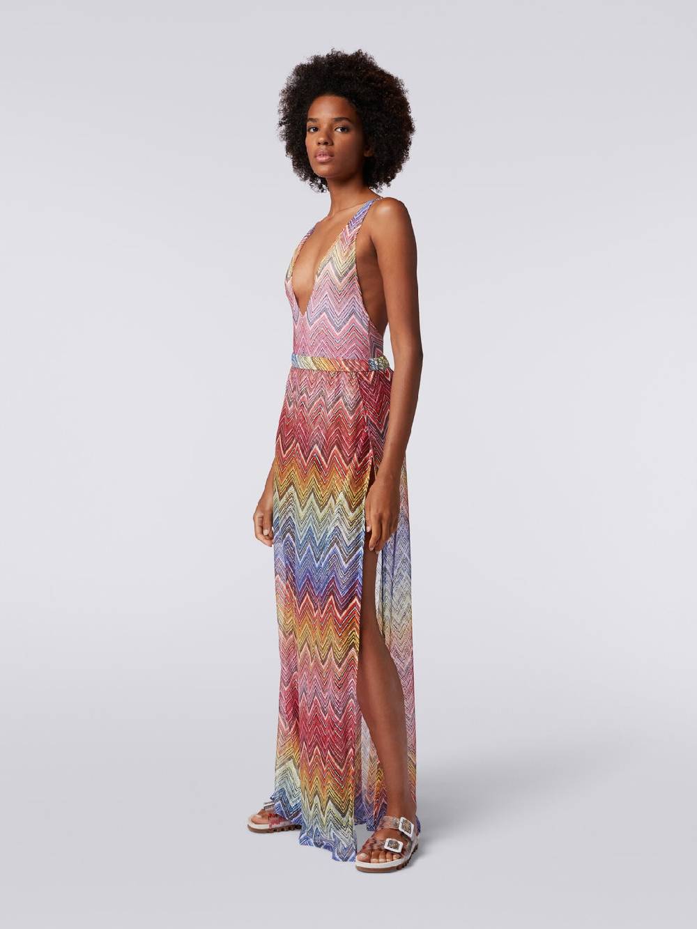 M Missoni Pantaloni copricostume in tessuto stampa zig zag Prezzo basso