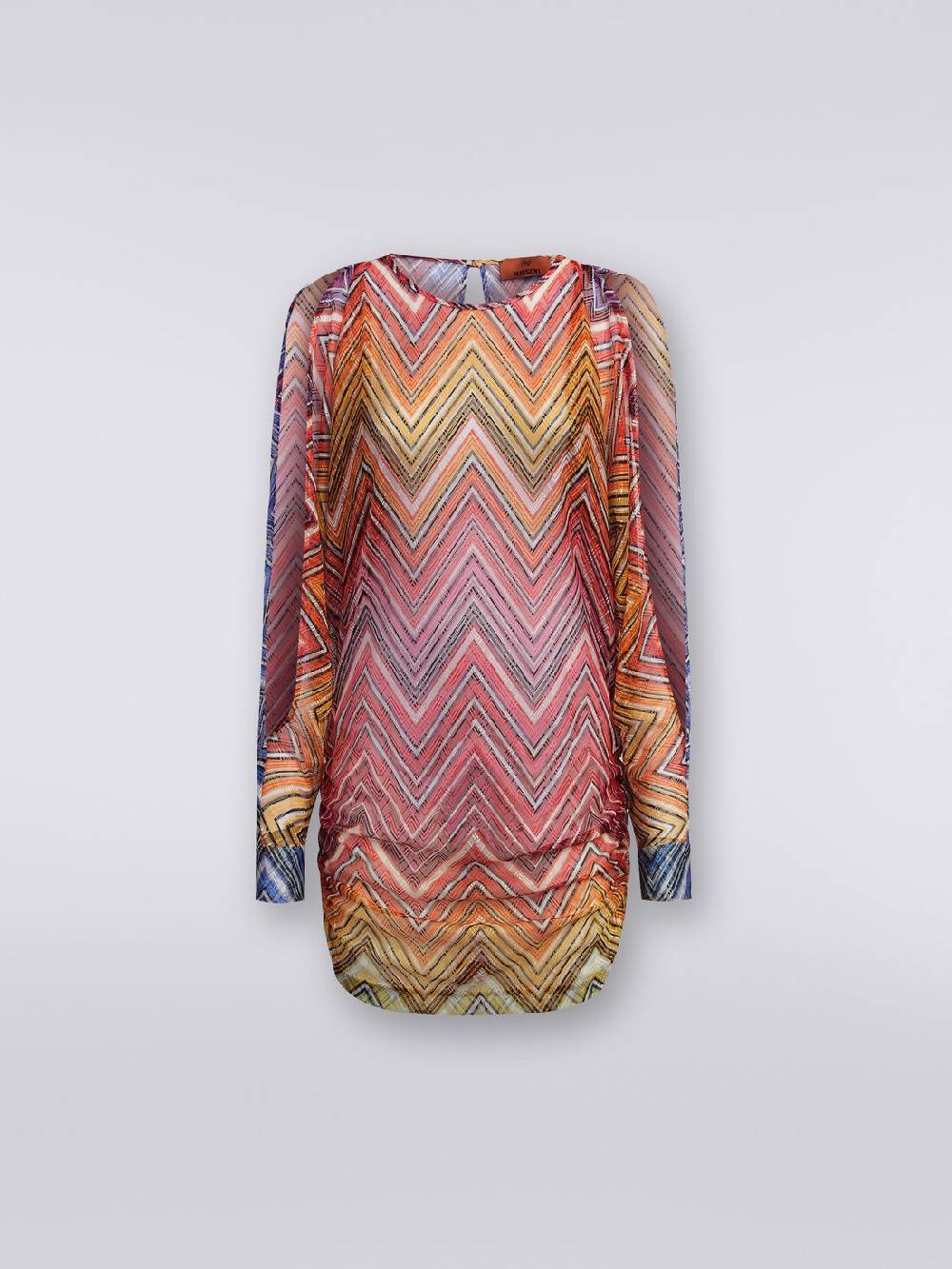 M Missoni Abito copricostume corto in tessuto stampa zig zag Offerta settimanale
