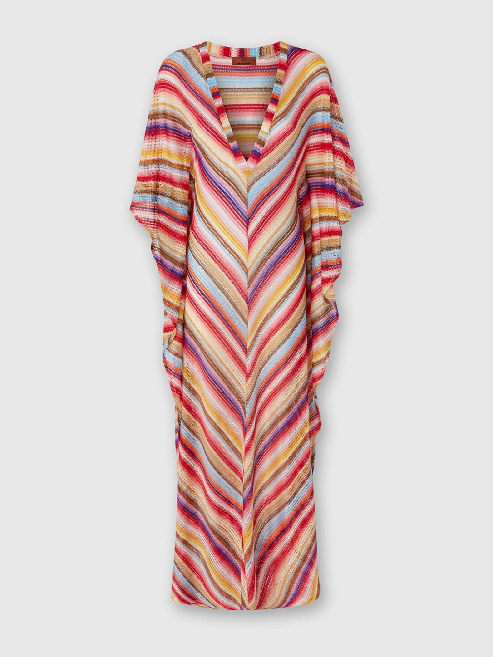 M Missoni Caftano copricostume lungo in crochet rigato Ultimi tre giorni