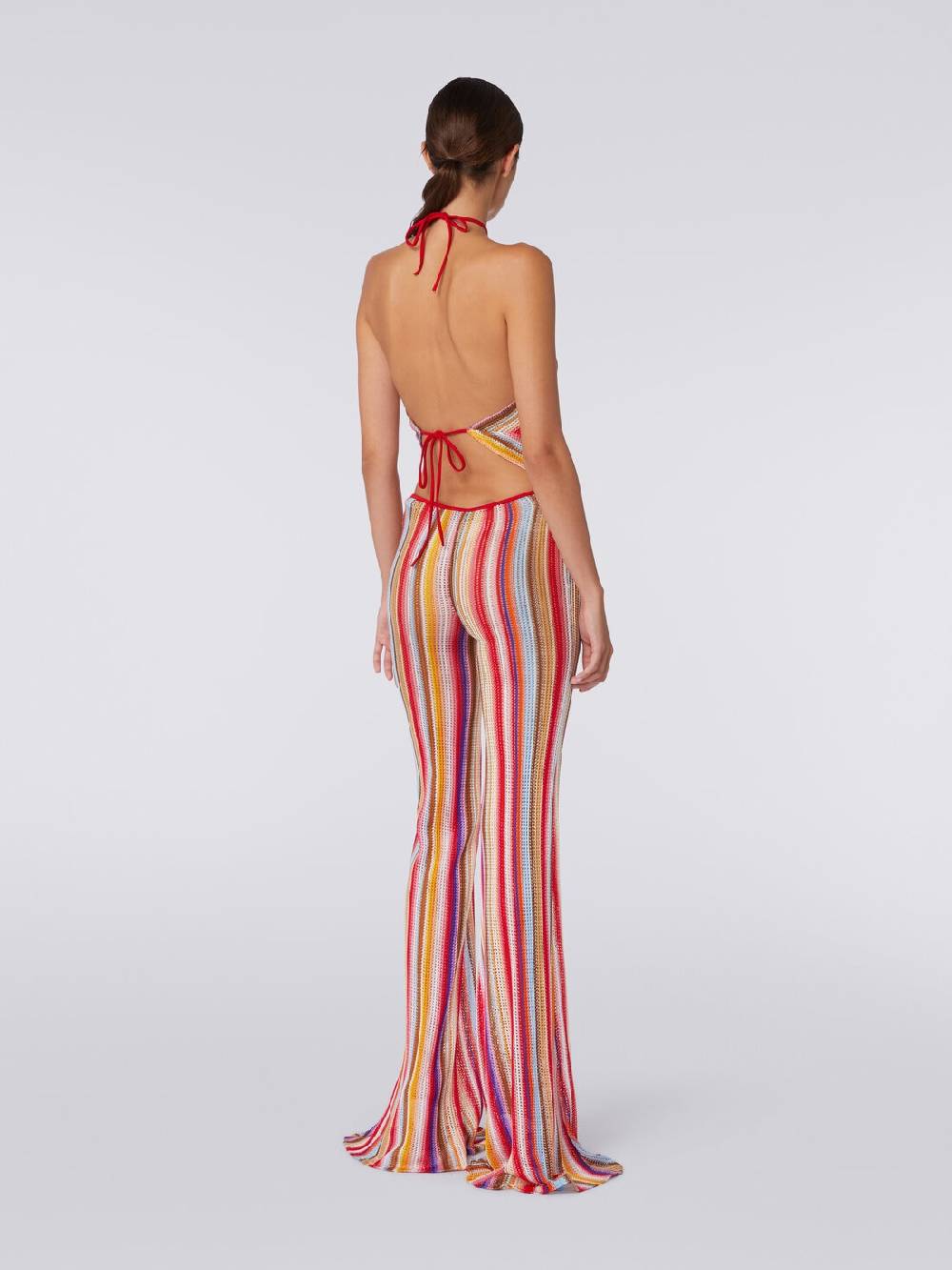 M Missoni Pantaloni svasati in crochet rigato Latest stili
