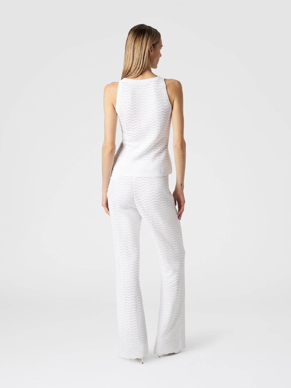 M Missoni Canottiera in maglia di viscosa e cotone chevron Ultimo giorno
