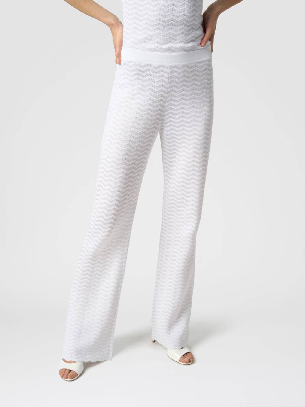 M Missoni Pantaloni in maglia zig zag Promozione temporanea