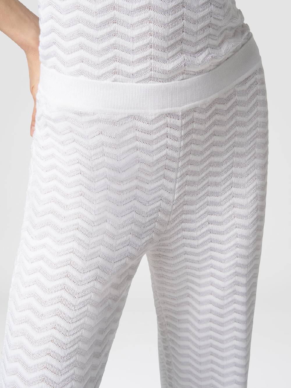M Missoni Pantaloni in maglia zig zag Promozione temporanea