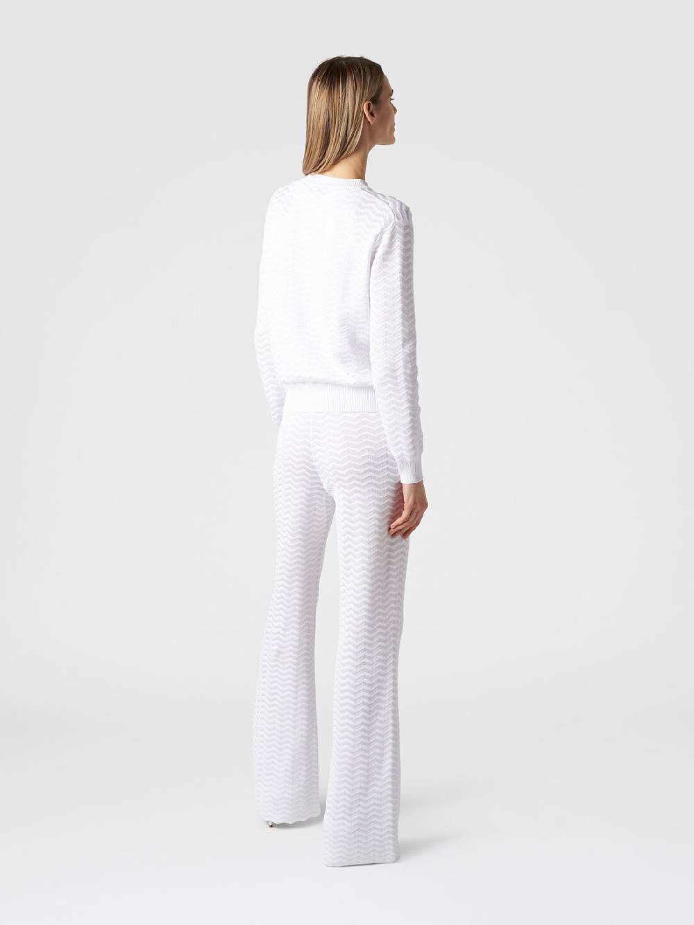 M Missoni Cardigan in maglia di viscosa e cotone chevron Fino al 60% di sconto
