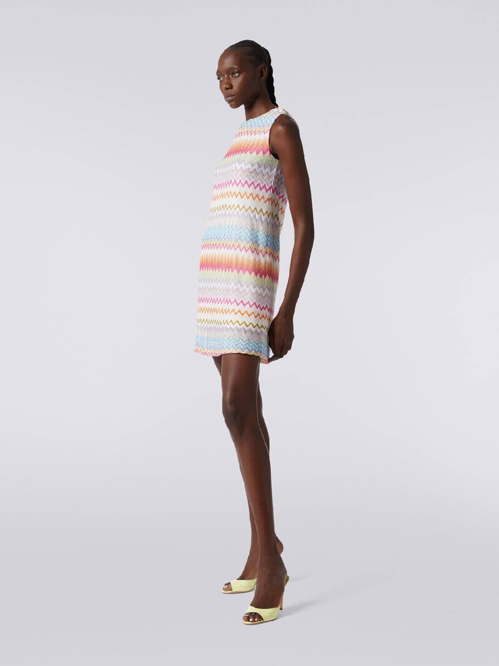 M Missoni Abito a sacchetto in viscosa zig zag con lurex Fino al 65% di sconto