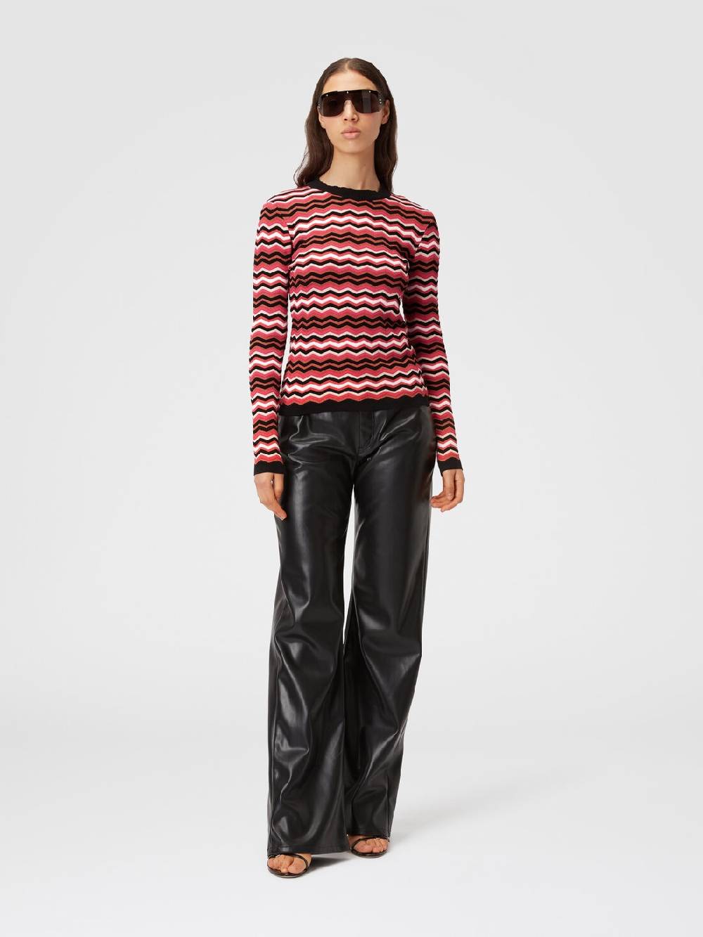 M Missoni Pullover girocollo in cotone e viscosa zig zag Only for today