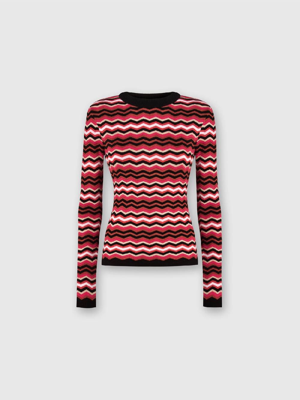 M Missoni Pullover girocollo in cotone e viscosa zig zag Only for today