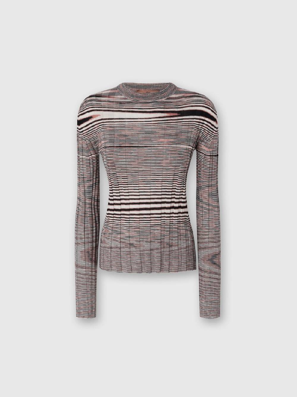 M Missoni Maglia girocollo in cashmere e seta fiammata Solo un giorno rimasto