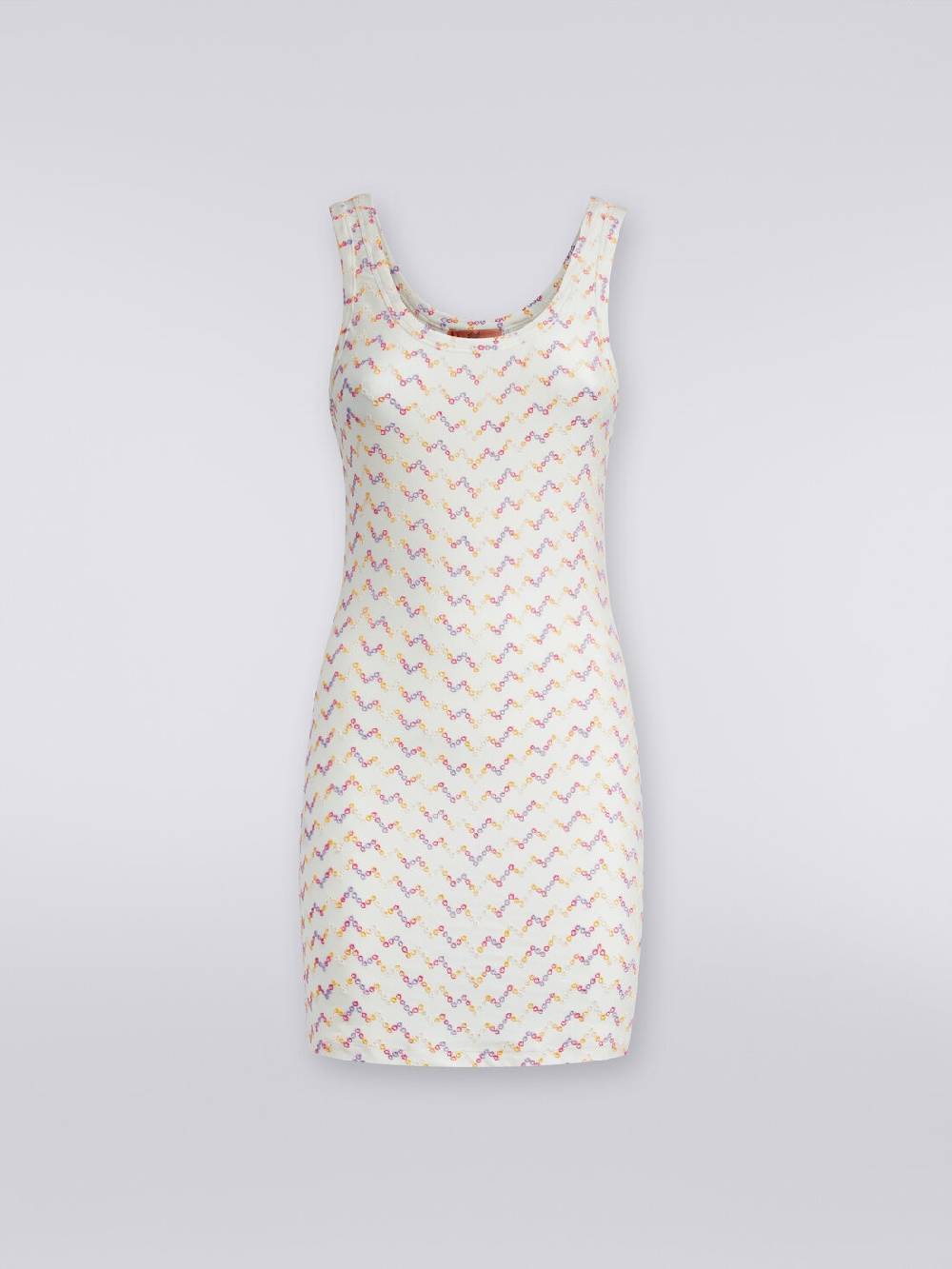 M Missoni Mini-abito smanicato stretch con pizzo sangallo Trasporto libero internazionale