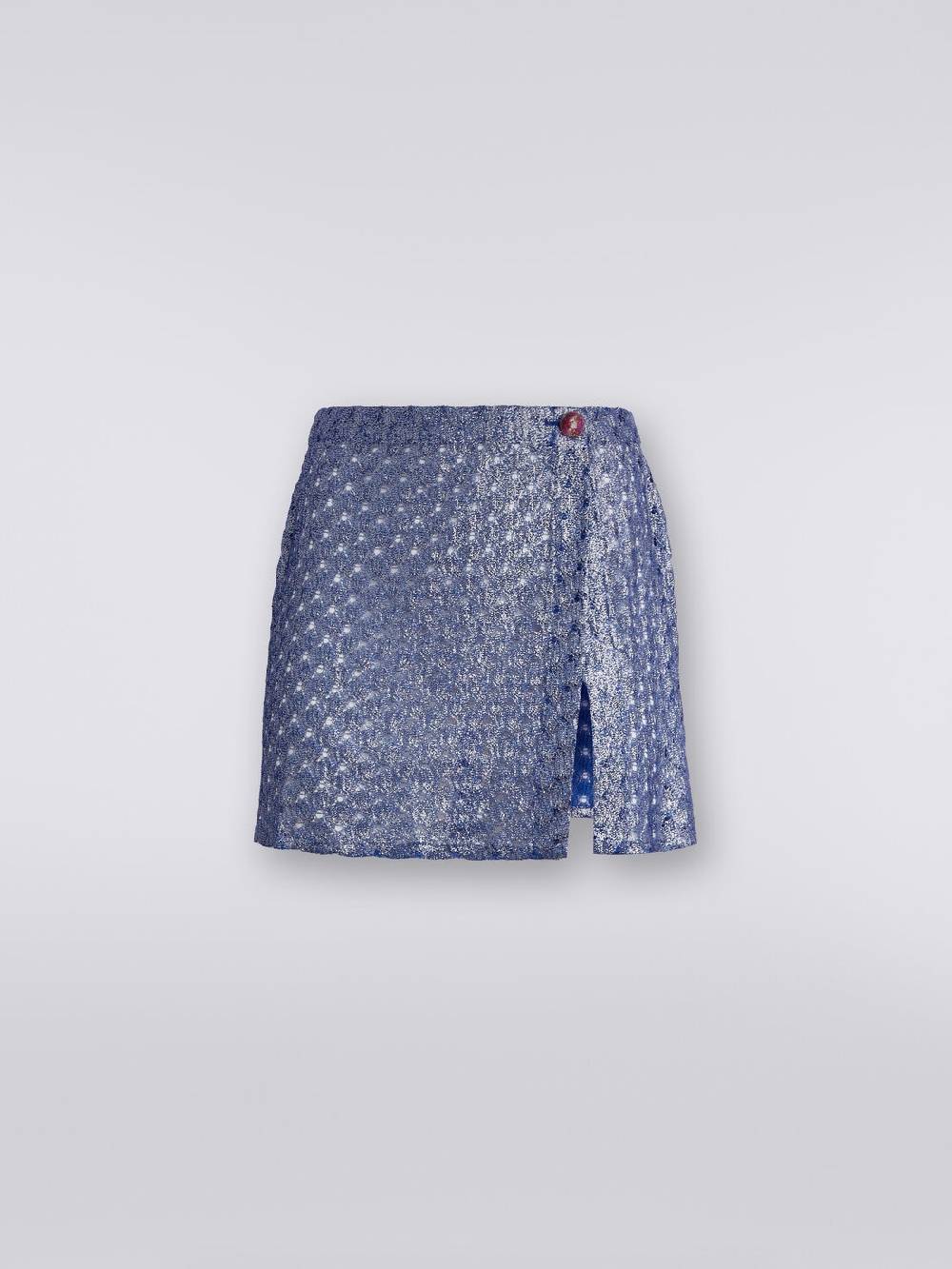 M Missoni Minigonna a portafoglio effetto pizzo con finish lucido Duty-free