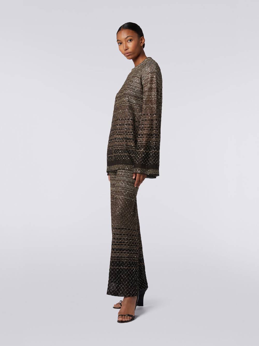 M Missoni Pullover girocollo in misto viscosa dégradé con paillettes Italia