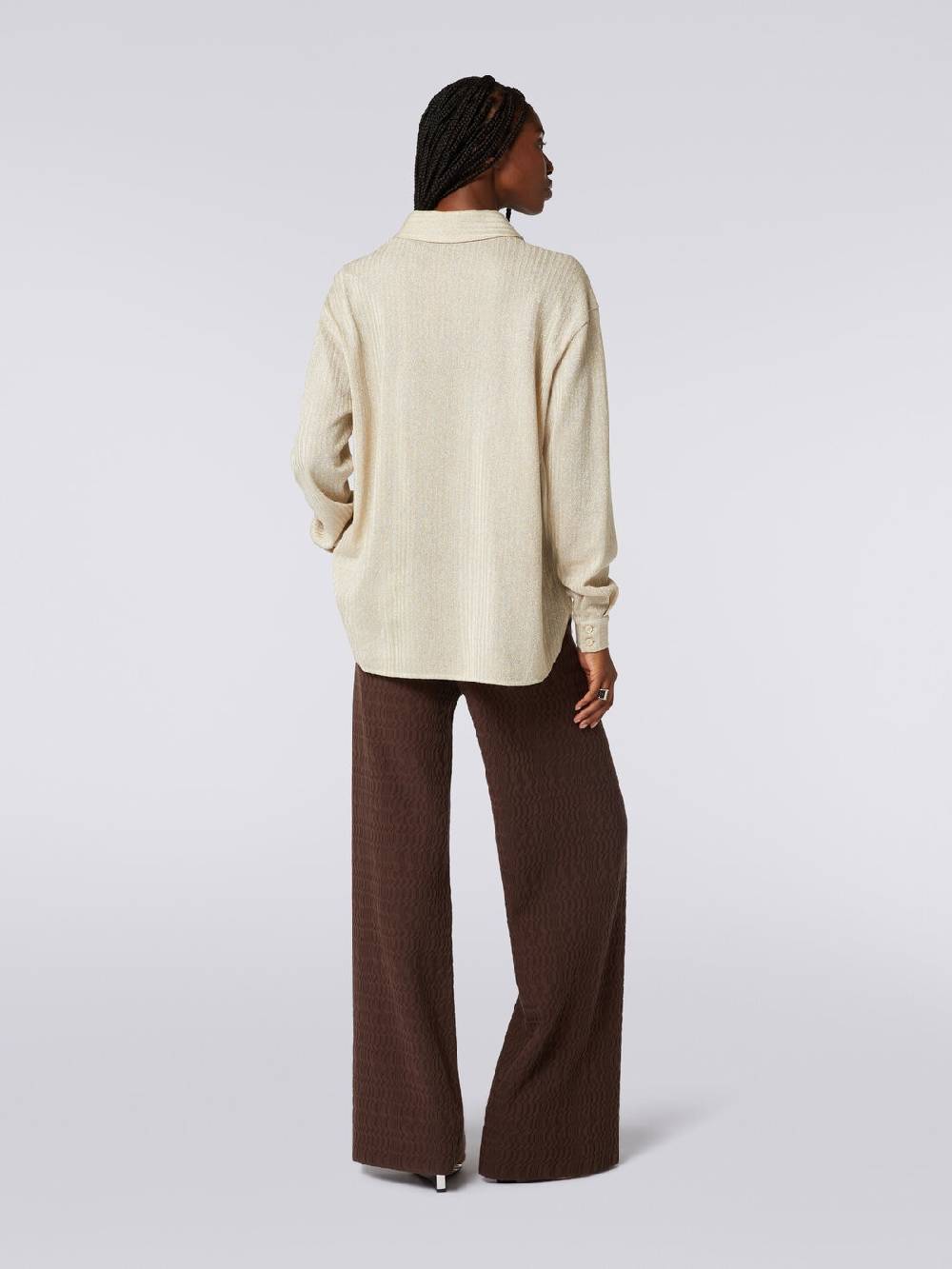 M Missoni Pantaloni a palazzo in cotone Qualità