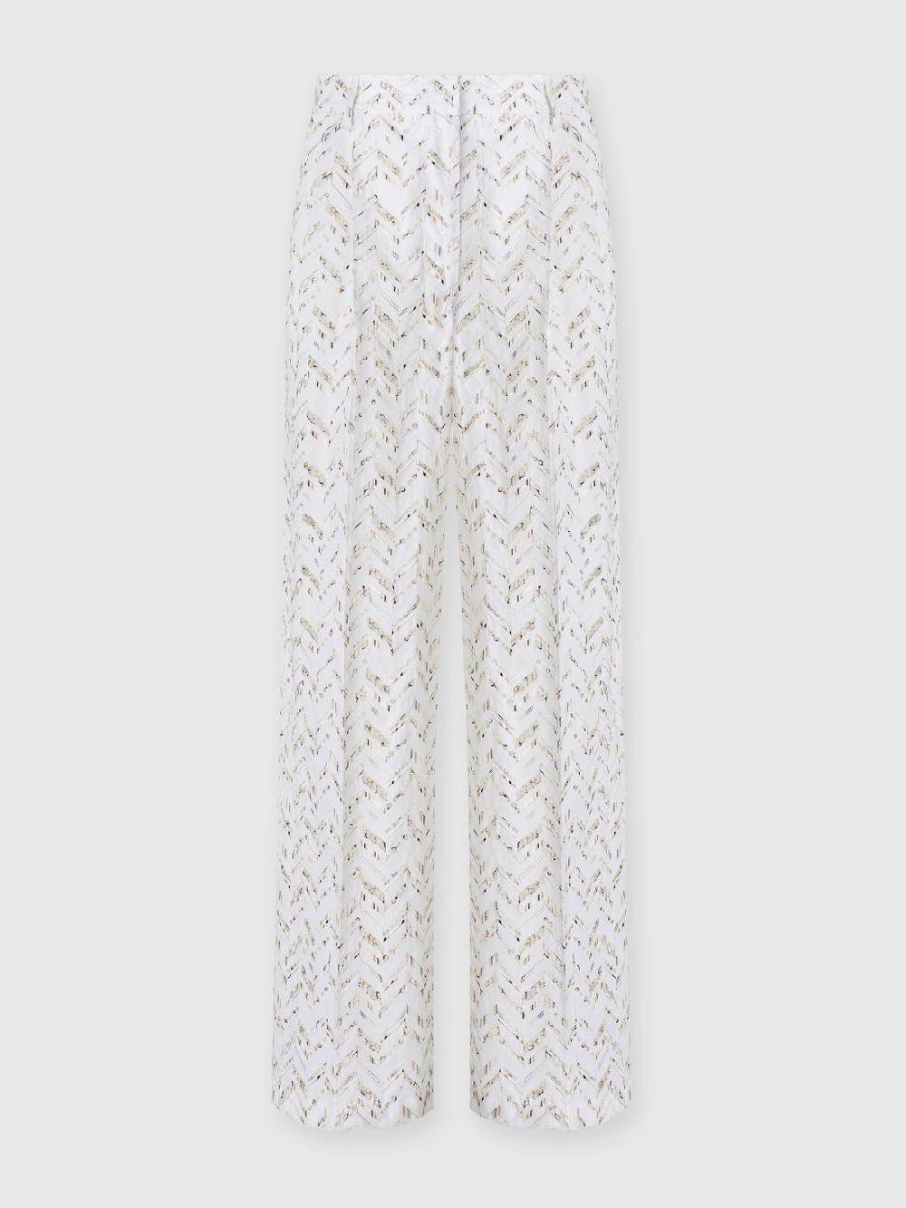M Missoni Pantaloni in popeline di cotone con pizzo sangallo Promozione