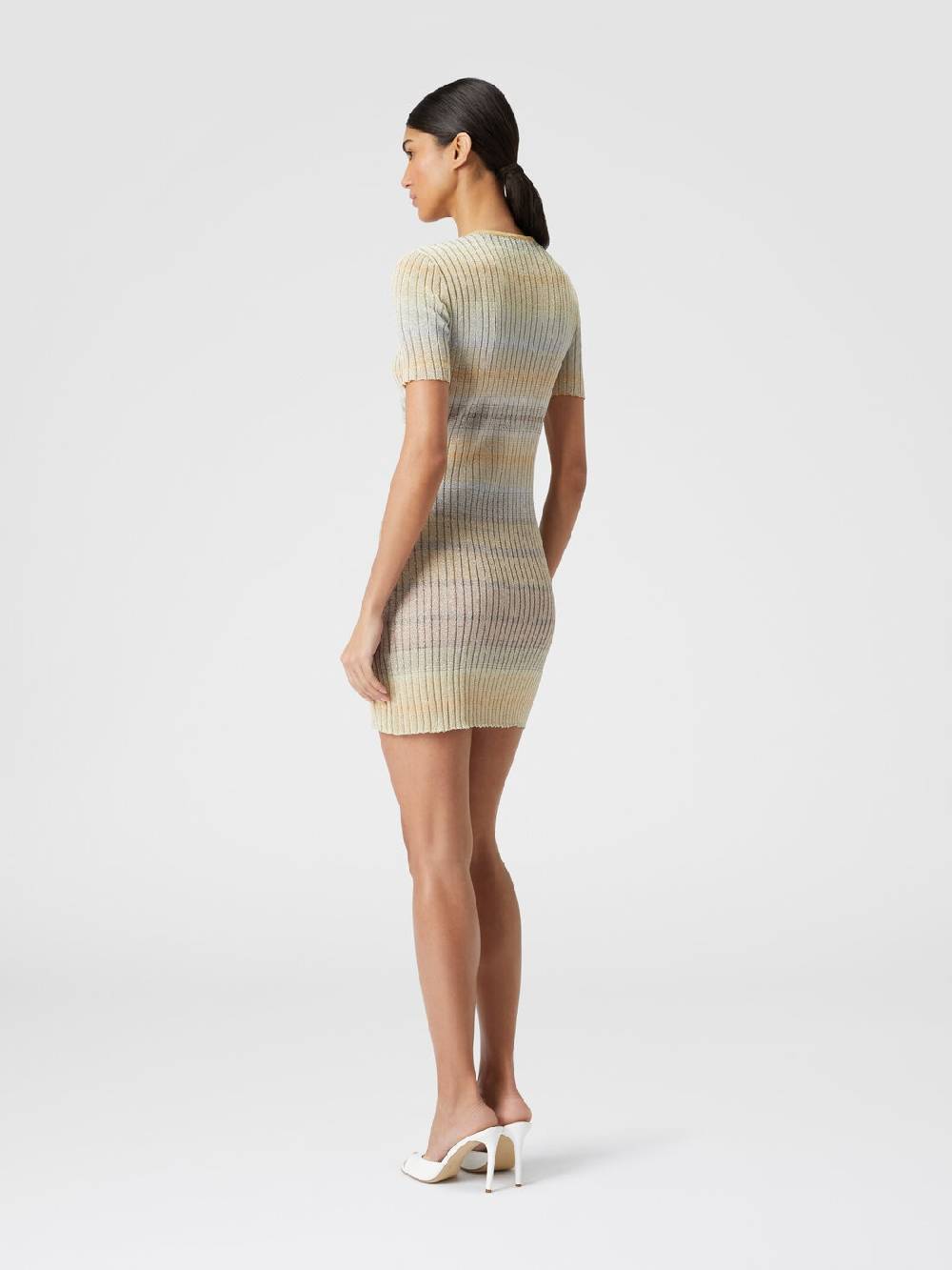 M Missoni Mini-abito girocollo a costine con lurex Qualità Garantita