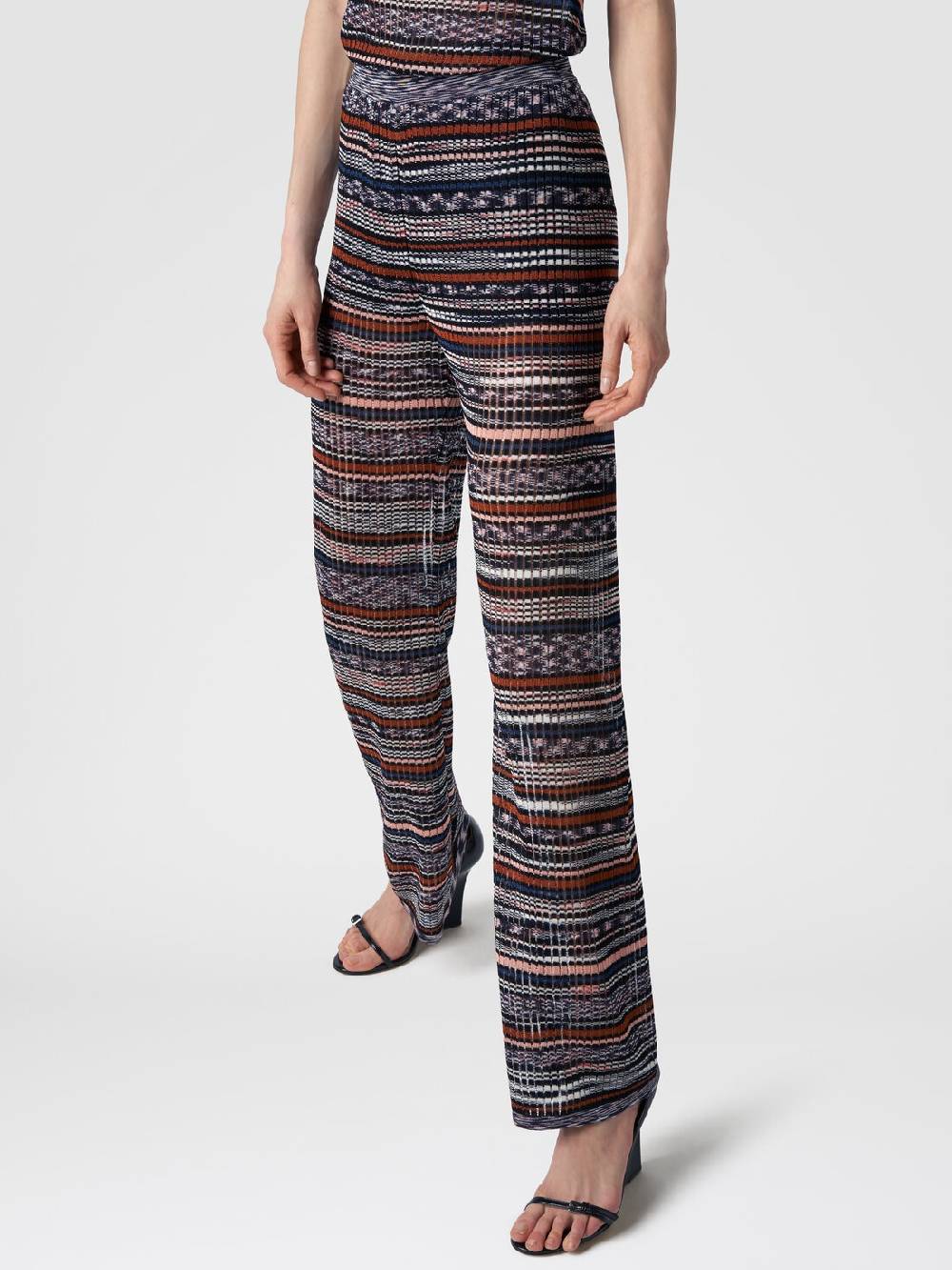 M Missoni Pantaloni a costine in maglia di viscosa fiammata Acquista Ora