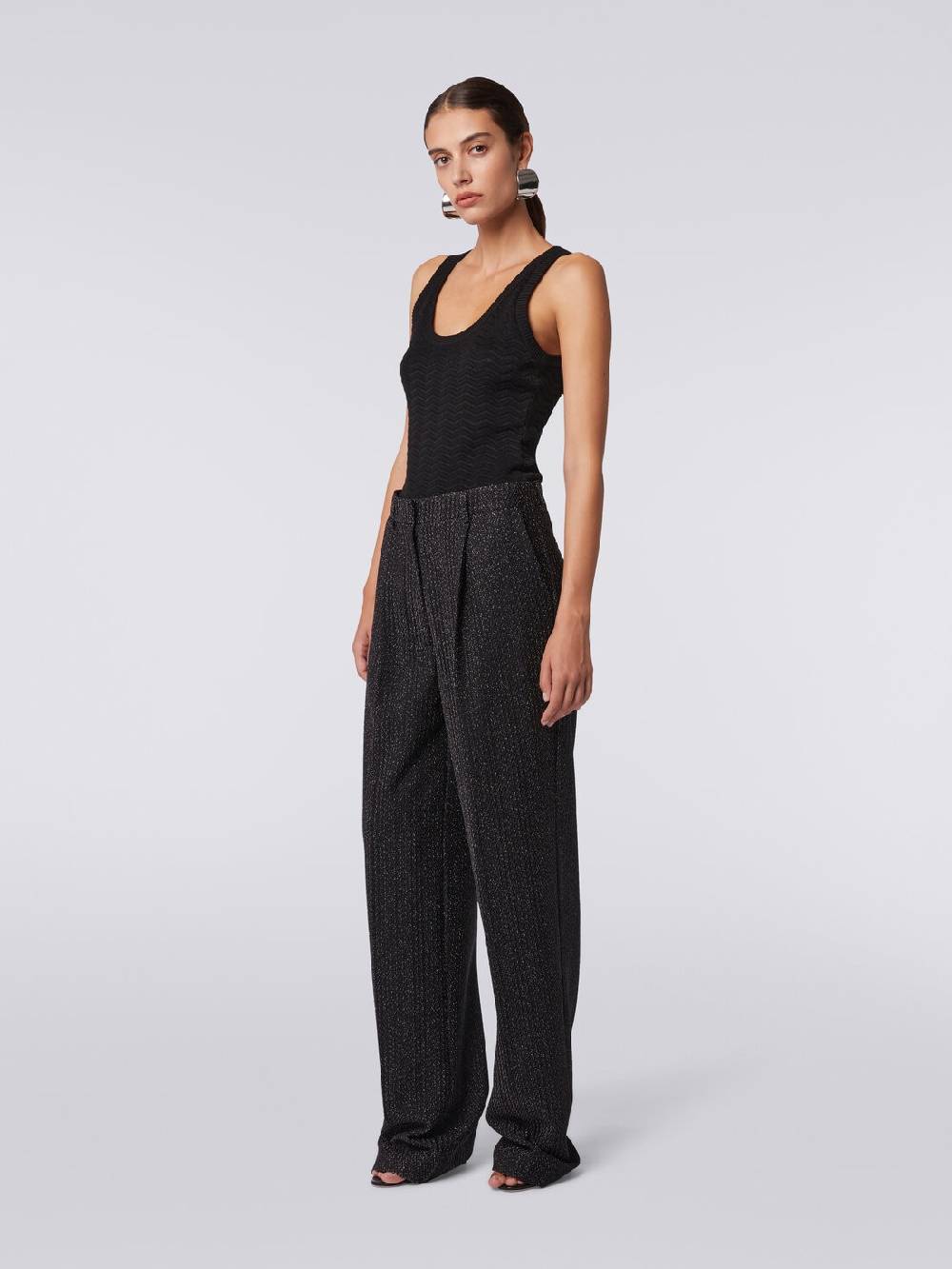 M Missoni Pantaloni in misto viscosa lamé Consegna Veloce