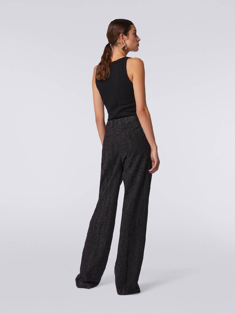 M Missoni Pantaloni in misto viscosa lamé Consegna Veloce