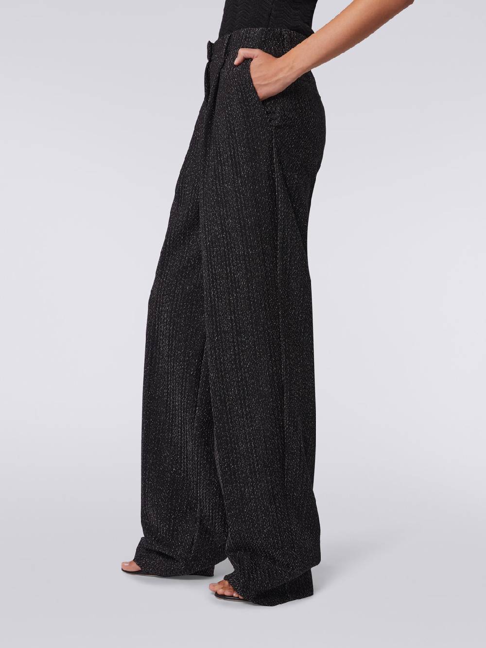 M Missoni Pantaloni in misto viscosa lamé Consegna Veloce