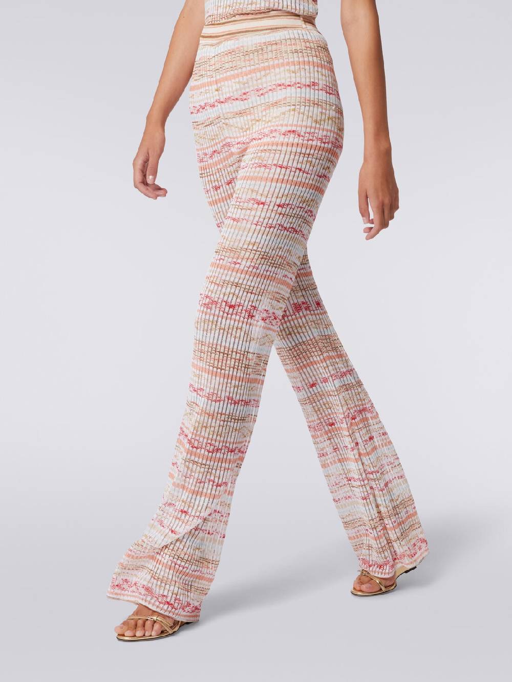 M Missoni Pantaloni a costine in maglia di viscosa fiammata Promozione Limitata