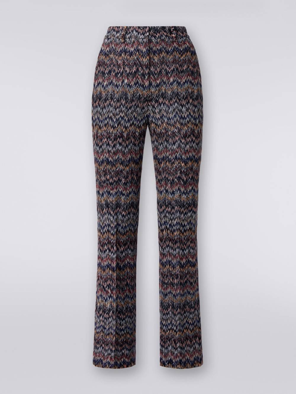M Missoni Pantaloni cropped in misto viscosa lamé zig zag Fino Al -60%