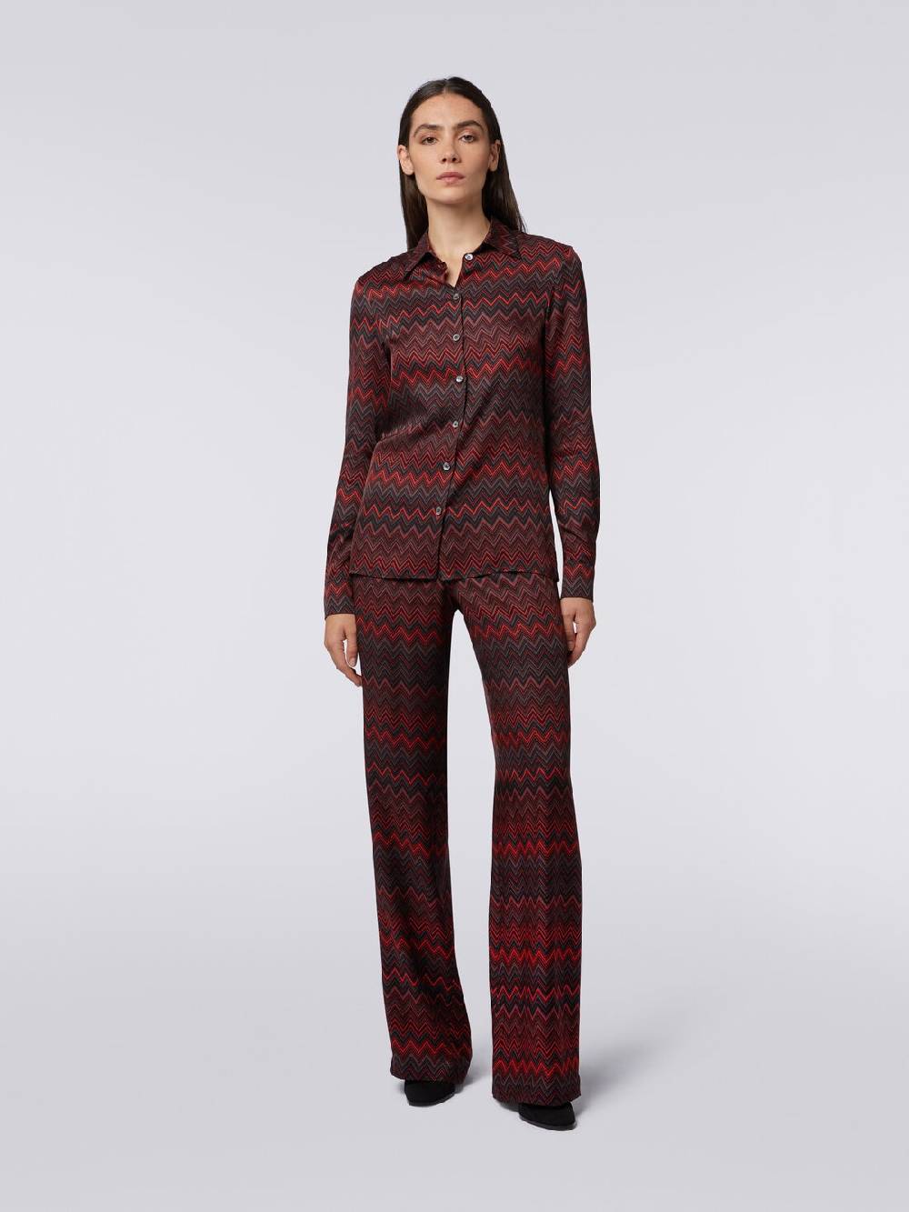 M Missoni Pantaloni in viscosa jacquard a zig zag Shopping Online